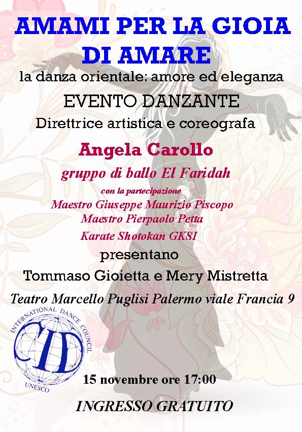 locandina3_MGMP_PPP_karate amami per la gioia di amare - coreografa angela carollo